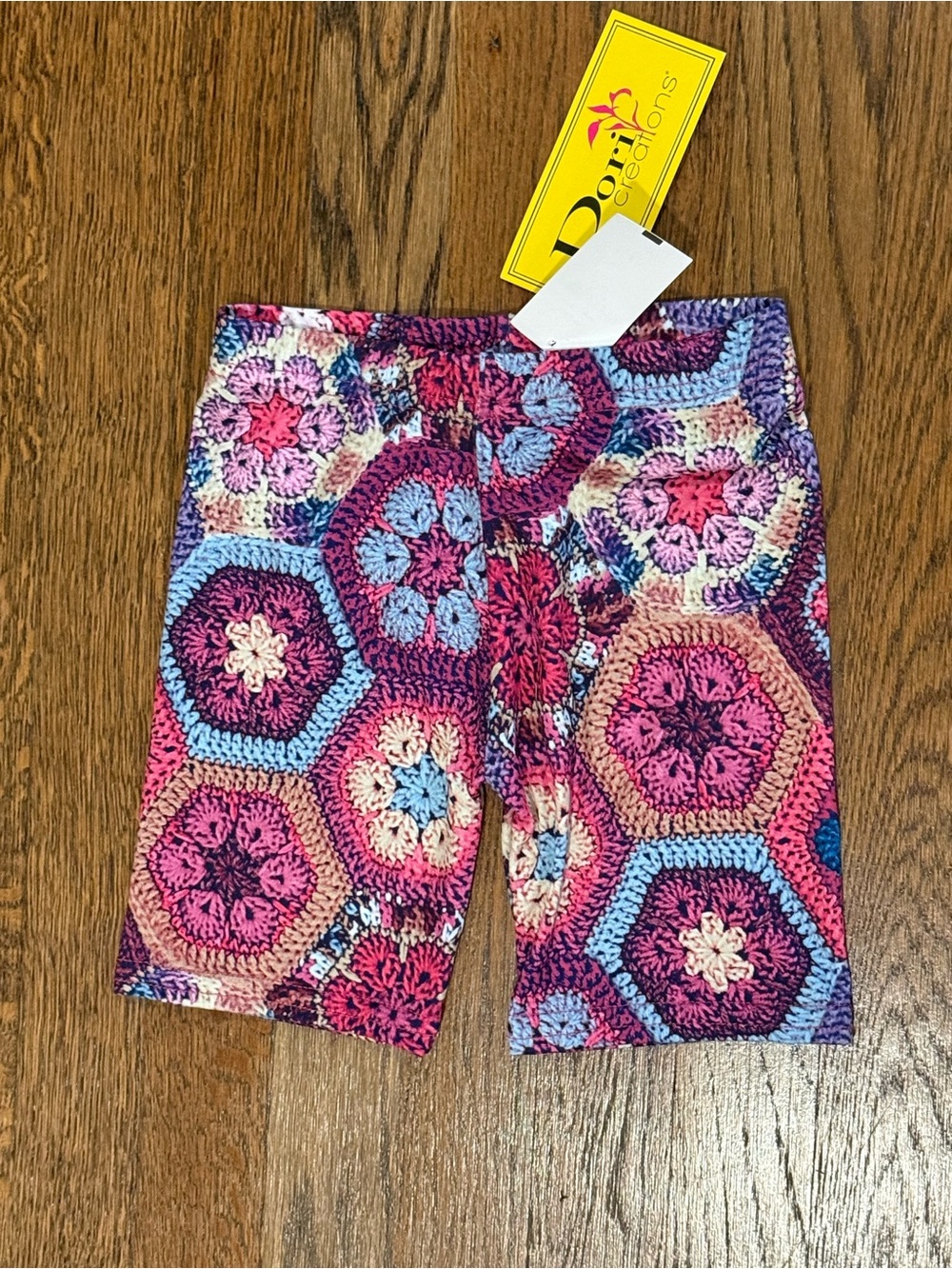 Dori Creations Multicolor shorts Crochet-Pattern Kids Bike Shorts